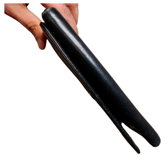 Auth Louis Vuitton Wallet Epi Leather Black LV Bifold Large Snap Button Closure - Picture 9 of 16